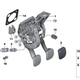 BMW Z4 Clutch Pedal and Brake Assembly. Part no: 35 00 6 873 116